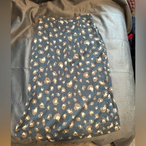 Midi Leopard Skirt